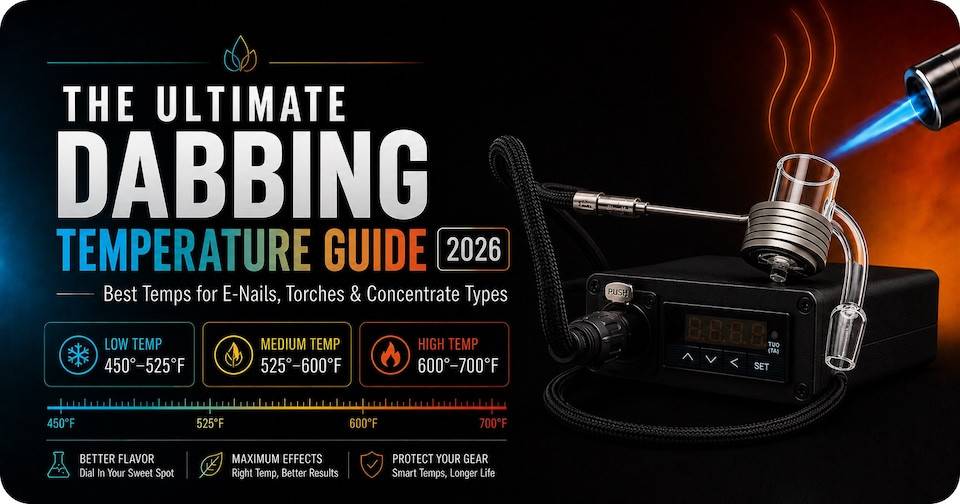The Ultimate Dabbing Temperature Guide 2026: Best Temps for E-Nails, Torches & Concentrate Types