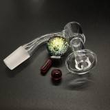 VapeBrat 14mm Male Terp Slurper Kit Banger 45 Degree Angle (4 piece Kit)