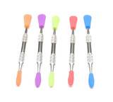  Stainless Steel Dab Tool with Silicone Tips 