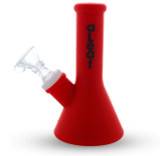 aLeaf 5" Heavy Duty Indestructible Mini Silicone Bong: Red 