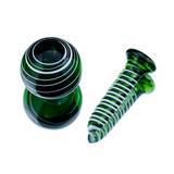 VapeBrat Terp Slurper Screw Set: Green Swirl