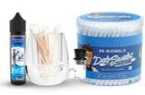  Enail Dab Cleaning Kit - Starter: Glass V1 ISO Jar, 200 Cotton Swabs and Iso-Shine Cleaner 