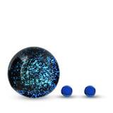 VapeBrat Slurper Marble with Two Terp Pearls: Blue Stardust Dichro