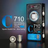  Lookah 710 Square Quartz Coil Type C - Seahorse X, Swordfish, Mini Unicorn Coil Replacement 5 Pack 