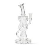 11" Clear FTK Recycler Glass Water Pipe: Cloud Cover Glass Kit Attribute