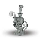 Recycler Dab Rig - 8" Dual Uptake Recycler with Orbital Flow: Black ATT