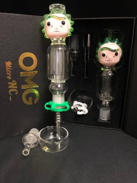  OMG Micro Nectar Collector 14mm Cartoon Character - Green 