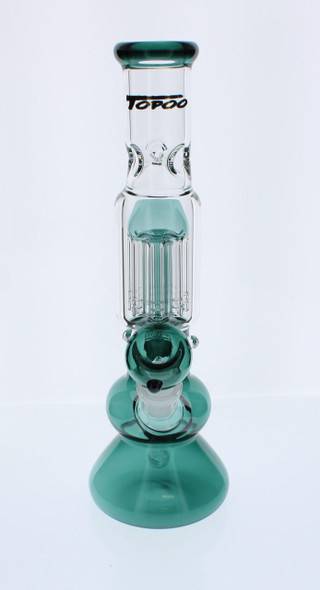 Topoo 12 inch Water Pipe with Tree Perc - Teal 