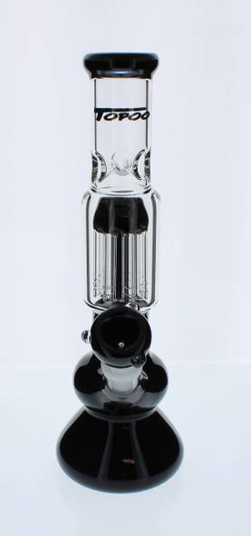 Topoo 12 inch Water Pipe with Tree Perc - Black 