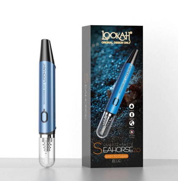  Lookah Seahorse 2.0 Wax E-Nectar Collector Dab Pen Blue 