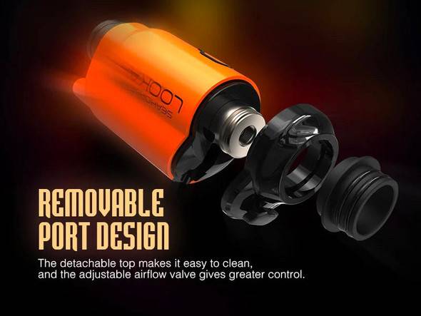 Lookah Seahorse X Orange 3 in 1: E-Nectar Collector, Wax Pen, and Portable E-Nail 