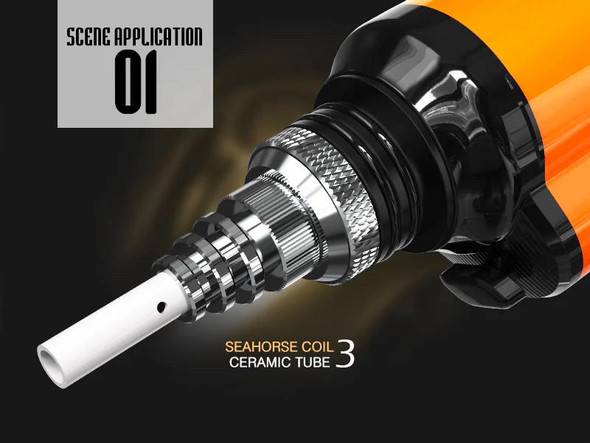  Lookah Seahorse X Neon Green 3 in 1: E-Nectar Collector, Wax Pen, and Portable E-Nail 