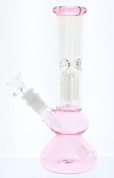 Topoo 9.5 inch Small Water Pipe with Tree Perc - Pink 