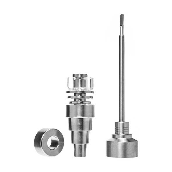 Blue Blood Hybrid Ti Nail with Quartz and Titanium Dishes and Sword Carb Cap Kit 