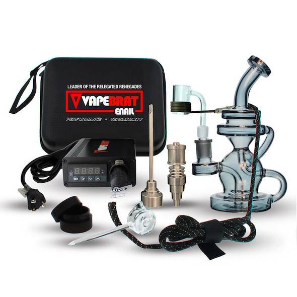 VapeBrat Dos Enail - Micro E-Nail Titanium Nail and Quartz E-banger Bucket Kit