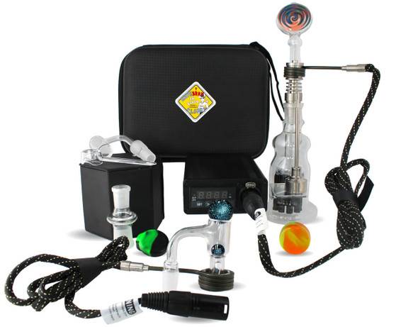  VapeBrat Tres Enail - Terp Slurper Enail Titanium Nail and Quartz E-banger Bucket Kit 