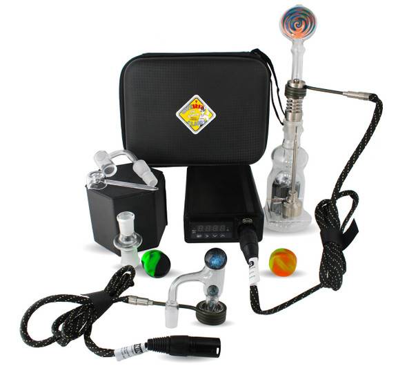  VapeBrat Tres Enail - Terp Slurper Enail Titanium Nail and Quartz E-banger Bucket Kit 