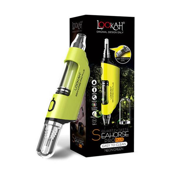  Lookah Seahorse Pro Plus Neon Green Electric Nectar Collector 