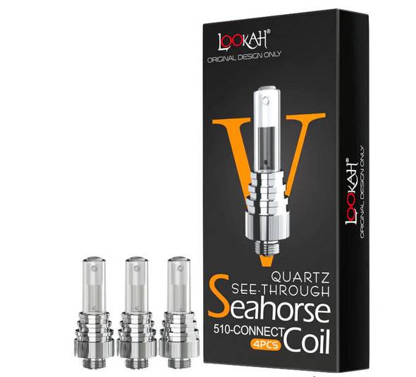  Lookah Seahorse Coil V - Seahorse Pro Plus Quartz Tube Coil - 3 Pack 