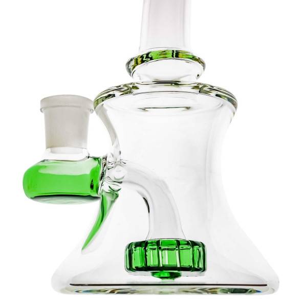 5.5" Glass Banger Hanger Dab Rig: Green