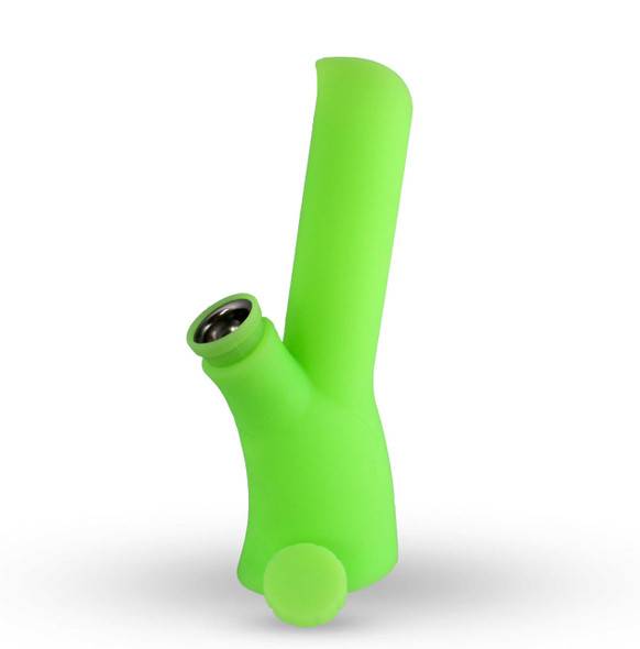  9" Glow in the Dark Silicone Bong: Glow Green 