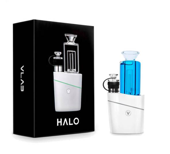 VLab Halo Frozen Electric Dab Rig - Blue Glycerin Top 