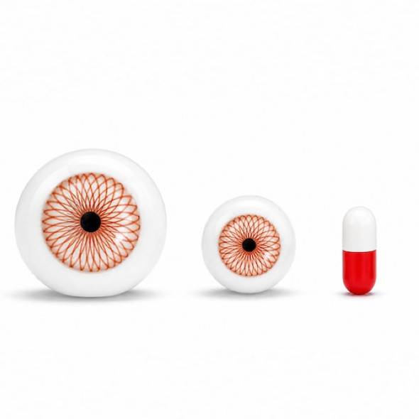 VapeBrat Eyeball Marble Slurper Set: Red Eye