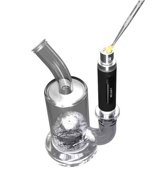  Releafy Glow: Mini Portable Enail Dab Vaporizer Kit - Green 