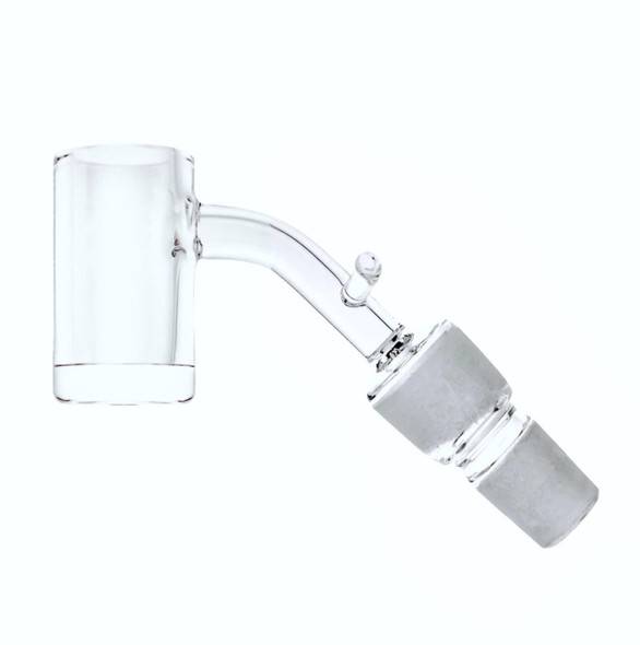 VapeBrat Dual Size Enail Banger - Bucket 2mm Thick Bottom: 14mm 18mm Male 45 Degree 20mm Dia 