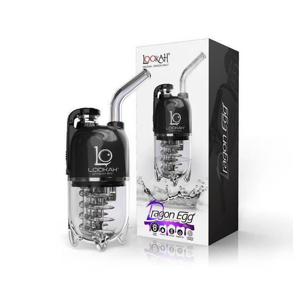  Lookah Dragon Egg: Black - Mini Electric Dab Rig 