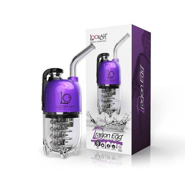  Lookah Dragon Egg: Purple - Mini Electric Dab Rig 