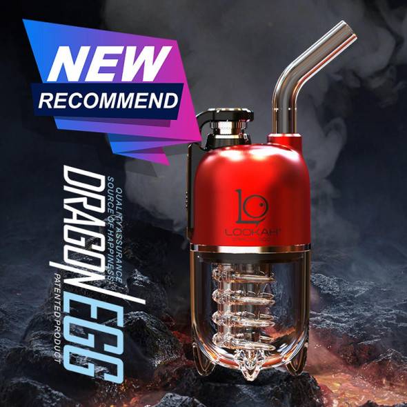 Lookah Dragon Egg: Black - Mini Electric Dab Rig Dab E-Rig Lookah Dragon Egg: Black - Mini Electric Dab Rig Dab E-Rig