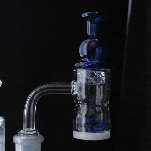 VapeBrat Opaque Splash Guard Banger Kit: 14mm Male 90 Degree