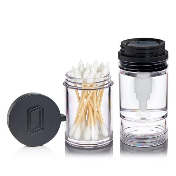  The Depot Clean Can: ISO Station Pump Dispenser and Cotton Swab Storage 