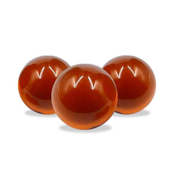 6mm Amber Red Terp Pearl Banger Bead 1 Piece