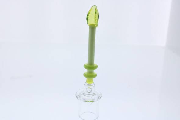  Monkey Boy Art - Green Scoop Tip Dab Tool and Carb Cap With UV (American Glass) 