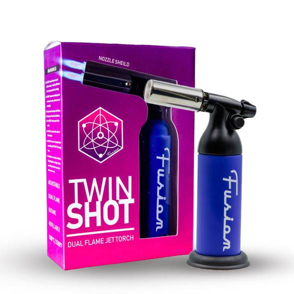 Fusion Bangers Fusion Torch: Blue Fusion Twin Shot Dual Flame Jet Torch 