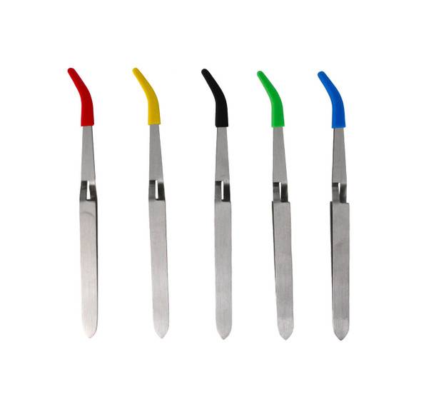 VapeBrat Terp Pearl Tweezers with Silicone Tip: Assorted Color 