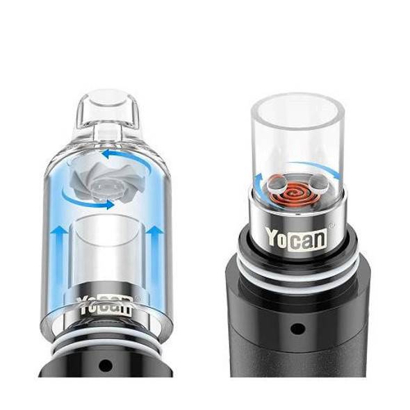  YoCan Orbit: Black - Dab Pen with Terp Pearls 