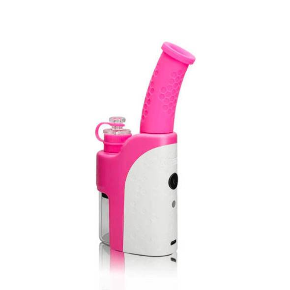  Waxmaid Dabber: Electric Dab Rig - Pink and White 