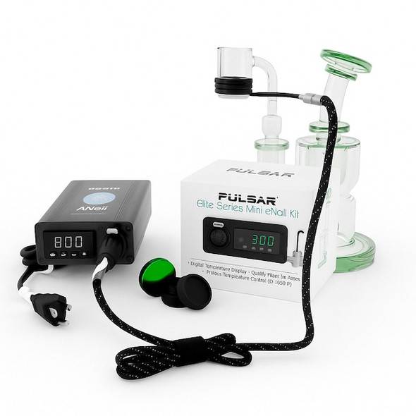 Quartz Banger Enail: Mini E-Nail Kit with 20mm Enail Coil - Pulsar Elite Series