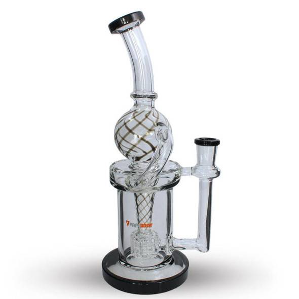 VapeBrat Recycler Dab Rig: VapeBrat 9" Swirl Black 