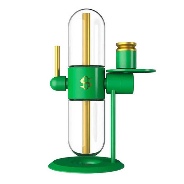  Stundenglass Bong: Greenthumb's Green - Gravity Dab Rig 