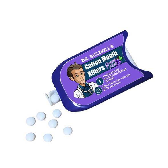 Dr Buzzkill Dr. Buzzkill: Cotton Mouth Killers - Grape Mouthwatering Candy 