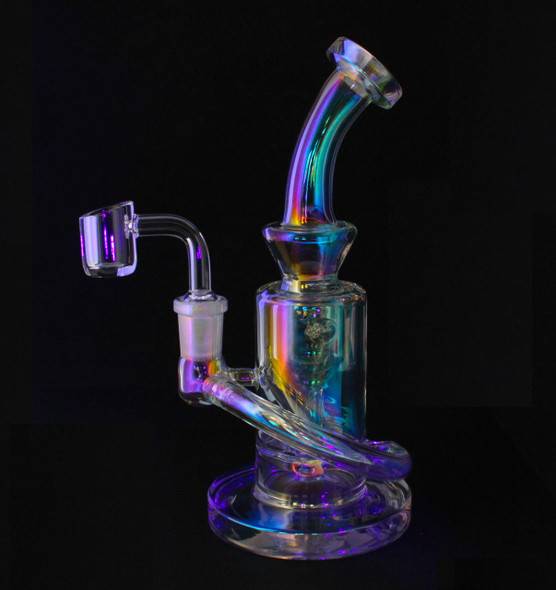 VapeBrat Incycler Rig - 7.5" Iridescent Dab Rig: VapeBrat