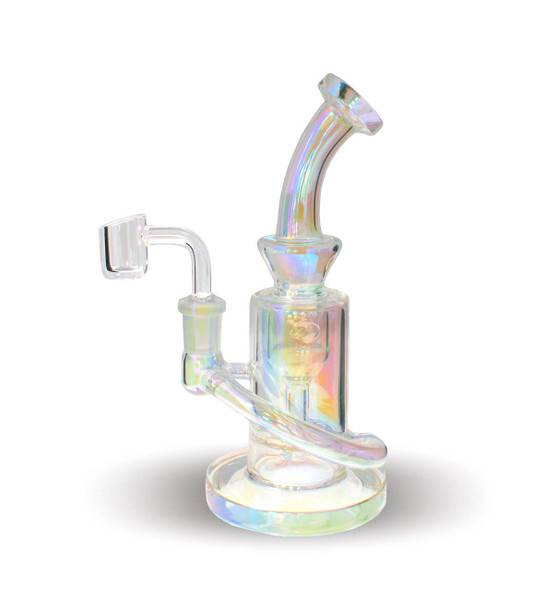 VapeBrat Incycler Rig - 7.5" Iridescent Dab Rig: VapeBrat