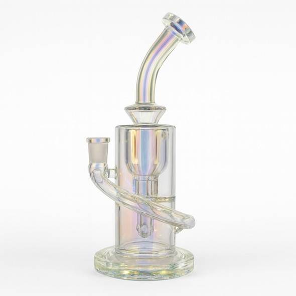 Incycler Dab Rig - 9" Iridescent Bong Recycler: VapeBrat
