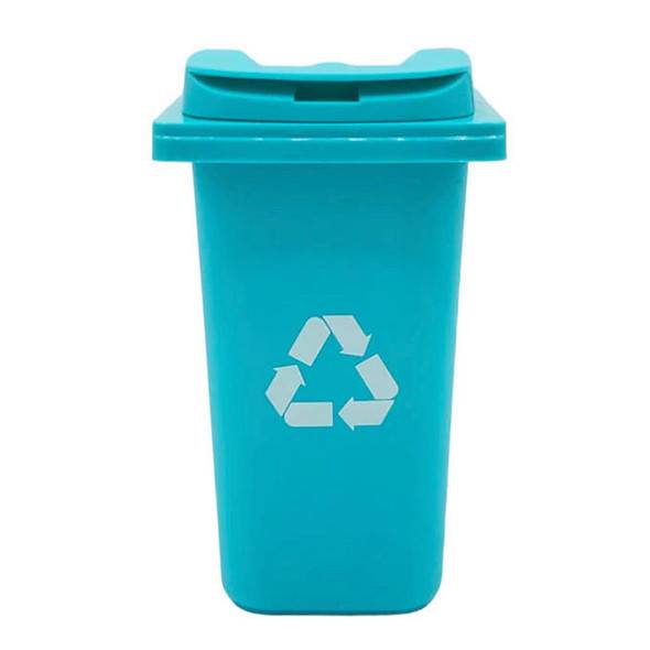 VapeBrat Dab Swab Storage: Mini Trash Bin - Aqua Blue 