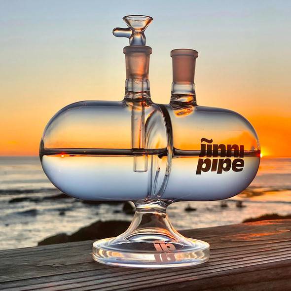 Gypsy Labs Jinni Pipe: 7" Infinity Gravity Bong - Gravity Pipe 