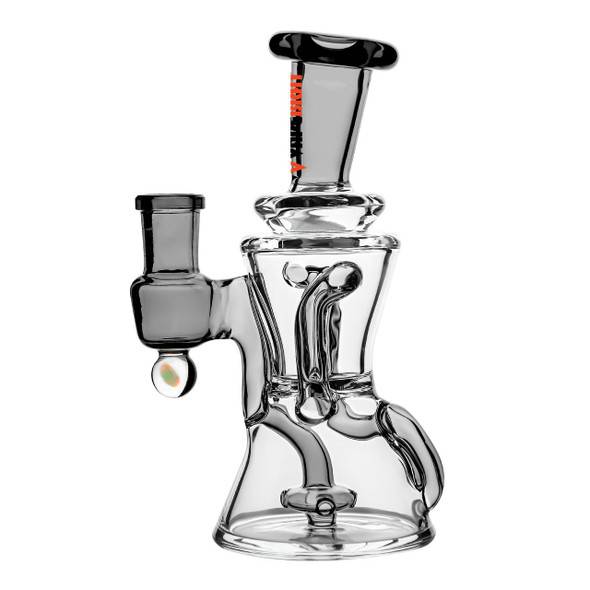 VapeBrat Mini Recycler Dab Rig: 7" Hourglass Recycler - VapeBrat Smoke